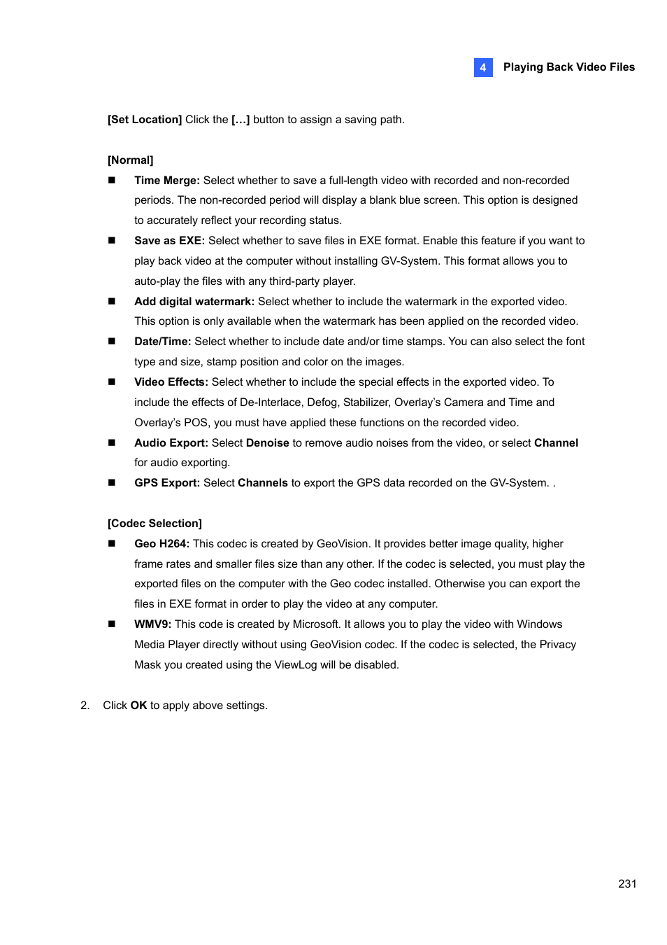 CCTV Camera Pros Geovision 8.5 Multicam Digital Surveillance System User Manual | Page 249 / 664