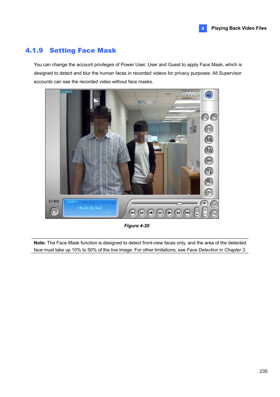 9 setting, Face mask, 9 setting face mask | CCTV Camera Pros Geovision 8.5 Multicam Digital Surveillance System User Manual | Page 253 / 664