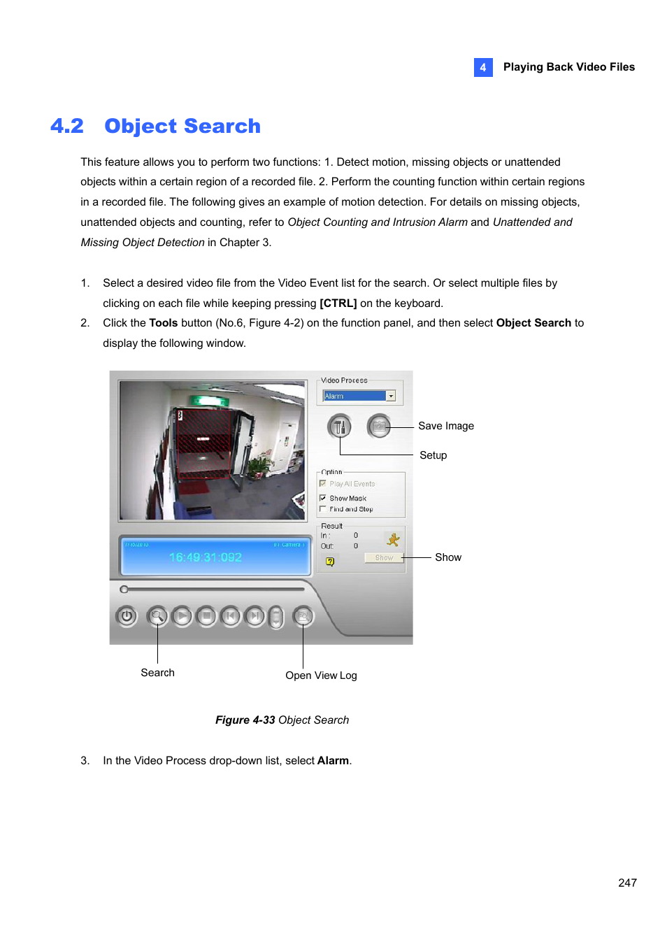 2 object search | CCTV Camera Pros Geovision 8.5 Multicam Digital Surveillance System User Manual | Page 265 / 664