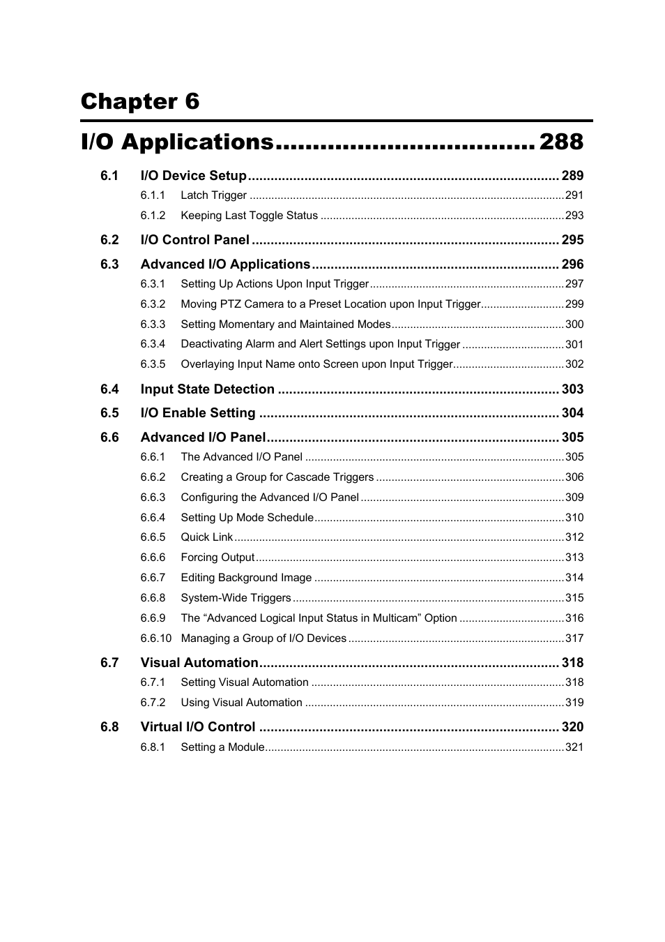 Chapter 6 i/o applications | CCTV Camera Pros Geovision 8.5 Multicam Digital Surveillance System User Manual | Page 305 / 664