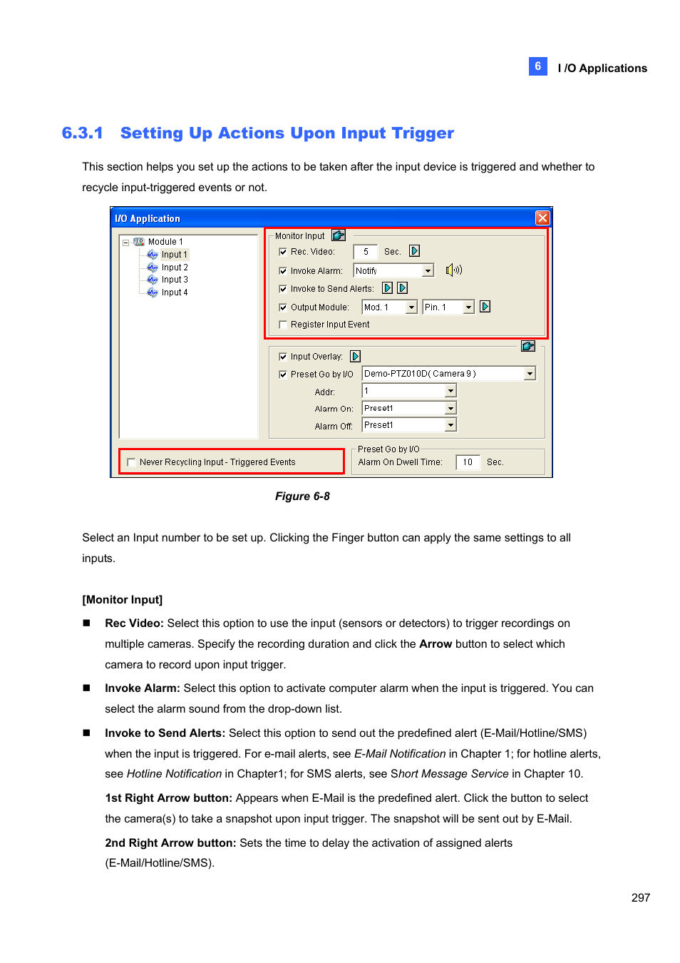 1 setting up actions upon input trigger | CCTV Camera Pros Geovision 8.5 Multicam Digital Surveillance System User Manual | Page 315 / 664