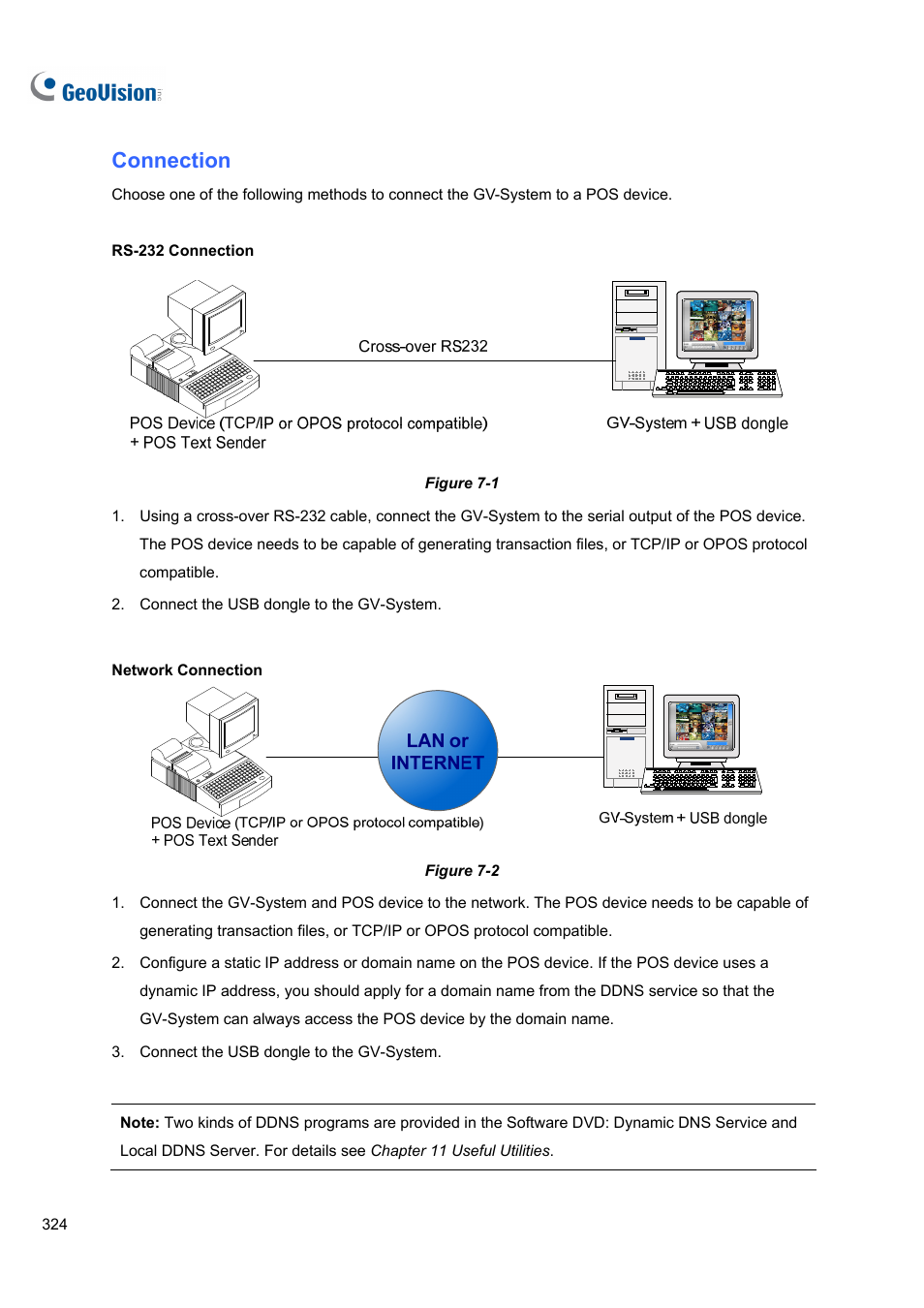 Connection | CCTV Camera Pros Geovision 8.5 Multicam Digital Surveillance System User Manual | Page 342 / 664