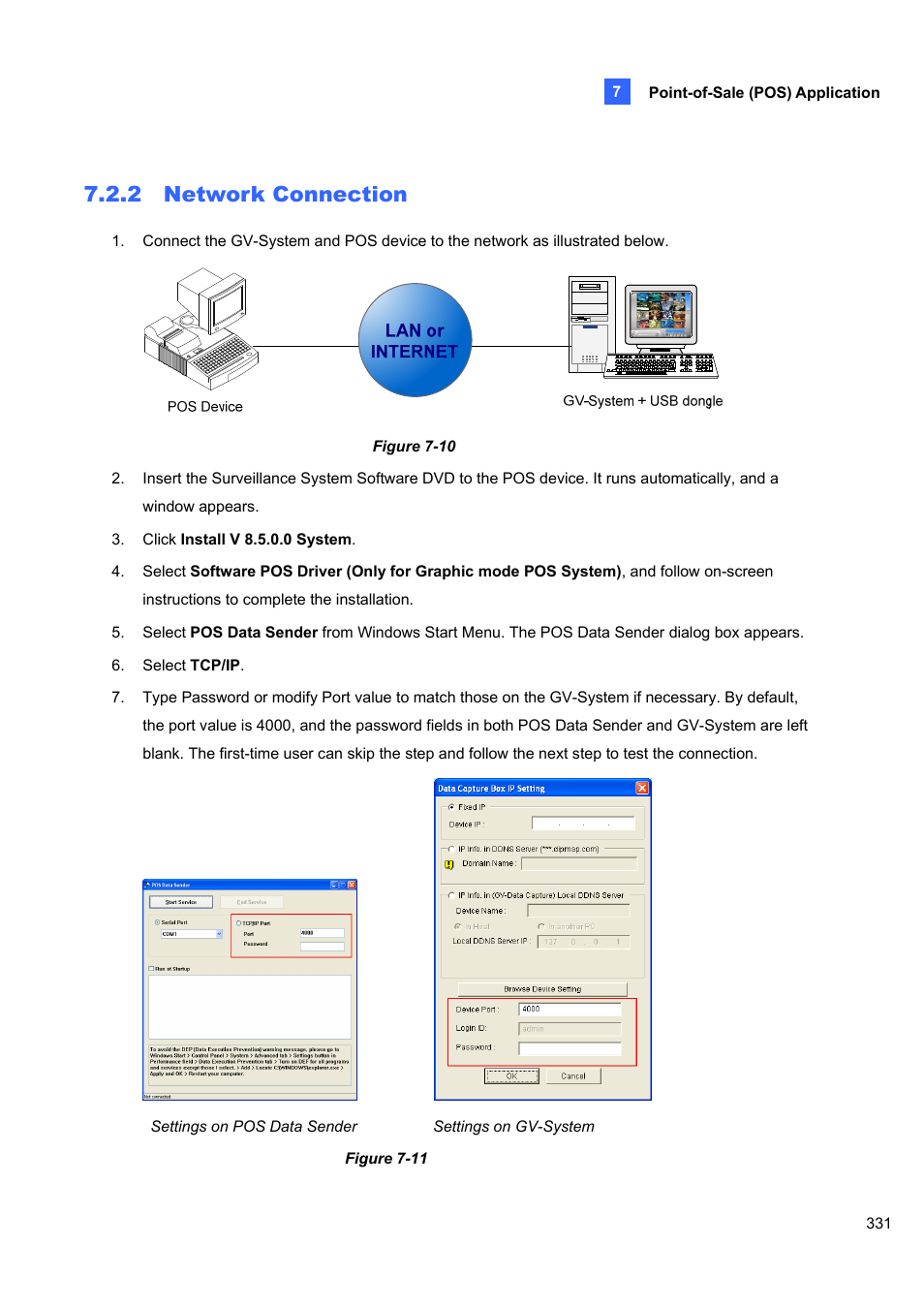 2 network connection, 2 network, Connection | CCTV Camera Pros Geovision 8.5 Multicam Digital Surveillance System User Manual | Page 349 / 664