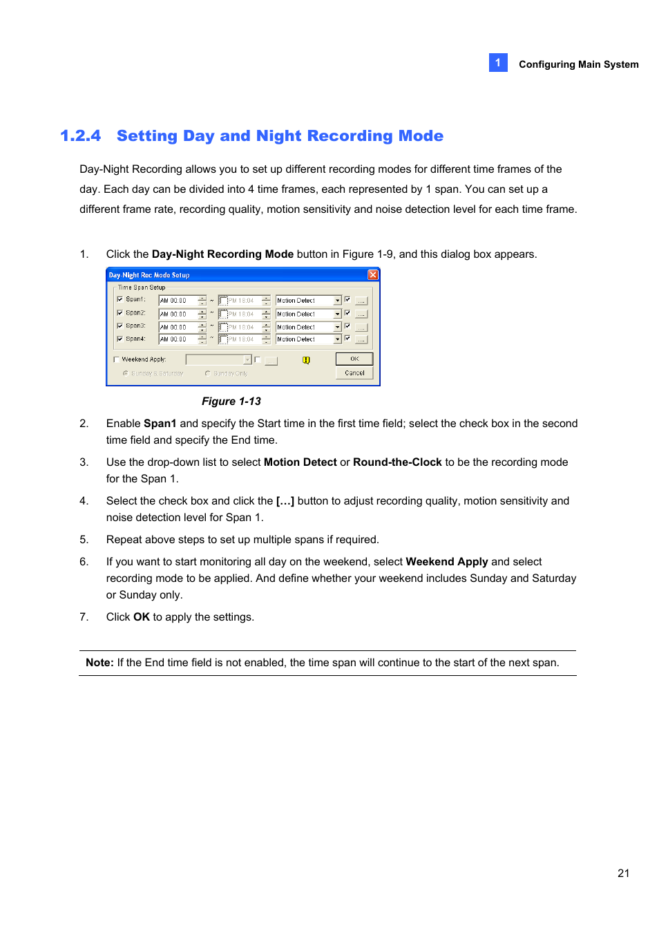 4 setting day and night recording mode | CCTV Camera Pros Geovision 8.5 Multicam Digital Surveillance System User Manual | Page 39 / 664