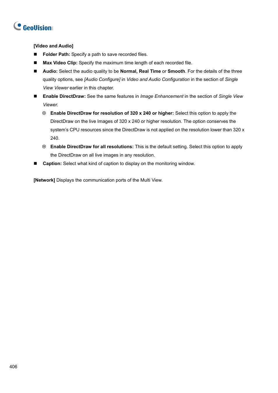 CCTV Camera Pros Geovision 8.5 Multicam Digital Surveillance System User Manual | Page 424 / 664