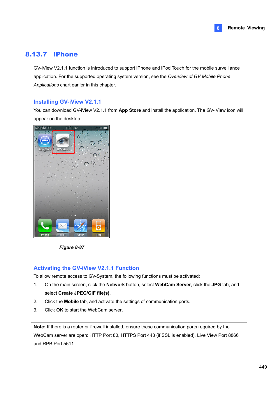 7 iphone | CCTV Camera Pros Geovision 8.5 Multicam Digital Surveillance System User Manual | Page 467 / 664