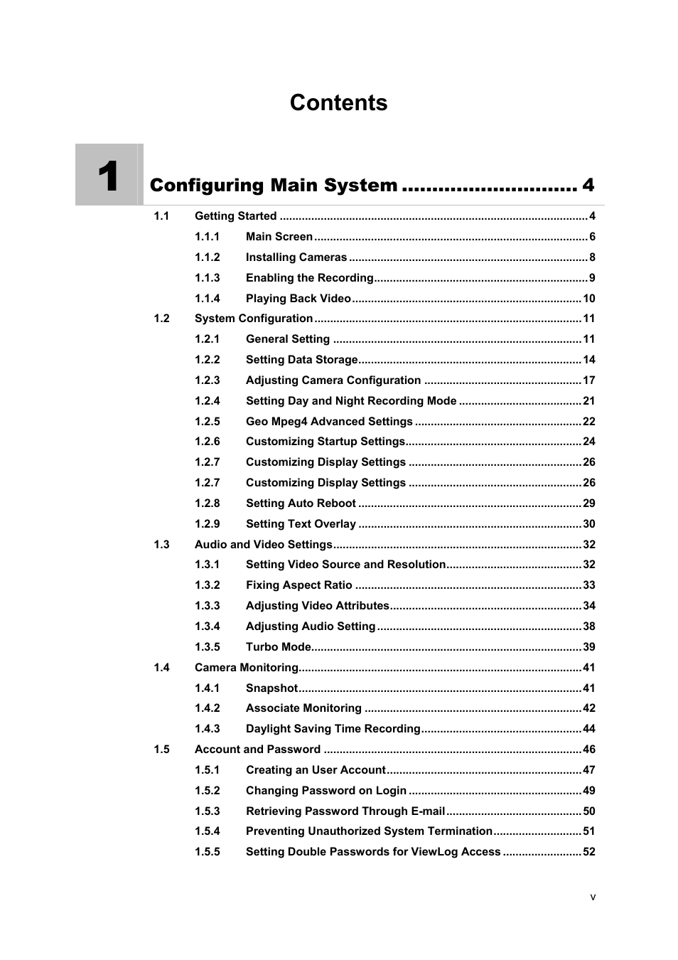 CCTV Camera Pros Geovision 8.5 Multicam Digital Surveillance System User Manual | Page 5 / 664