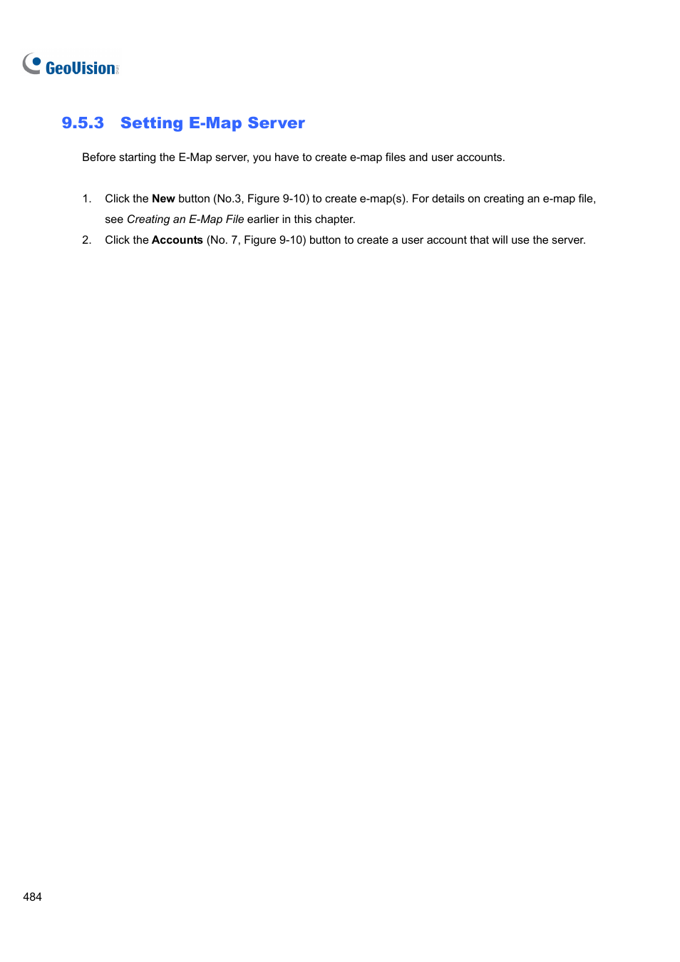 3 setting e-map server, 3 setting, E-map server | CCTV Camera Pros Geovision 8.5 Multicam Digital Surveillance System User Manual | Page 502 / 664