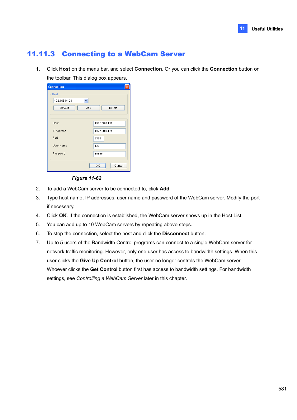 3 connecting to a webcam server, 3 connecting, To a webcam server | CCTV Camera Pros Geovision 8.5 Multicam Digital Surveillance System User Manual | Page 599 / 664