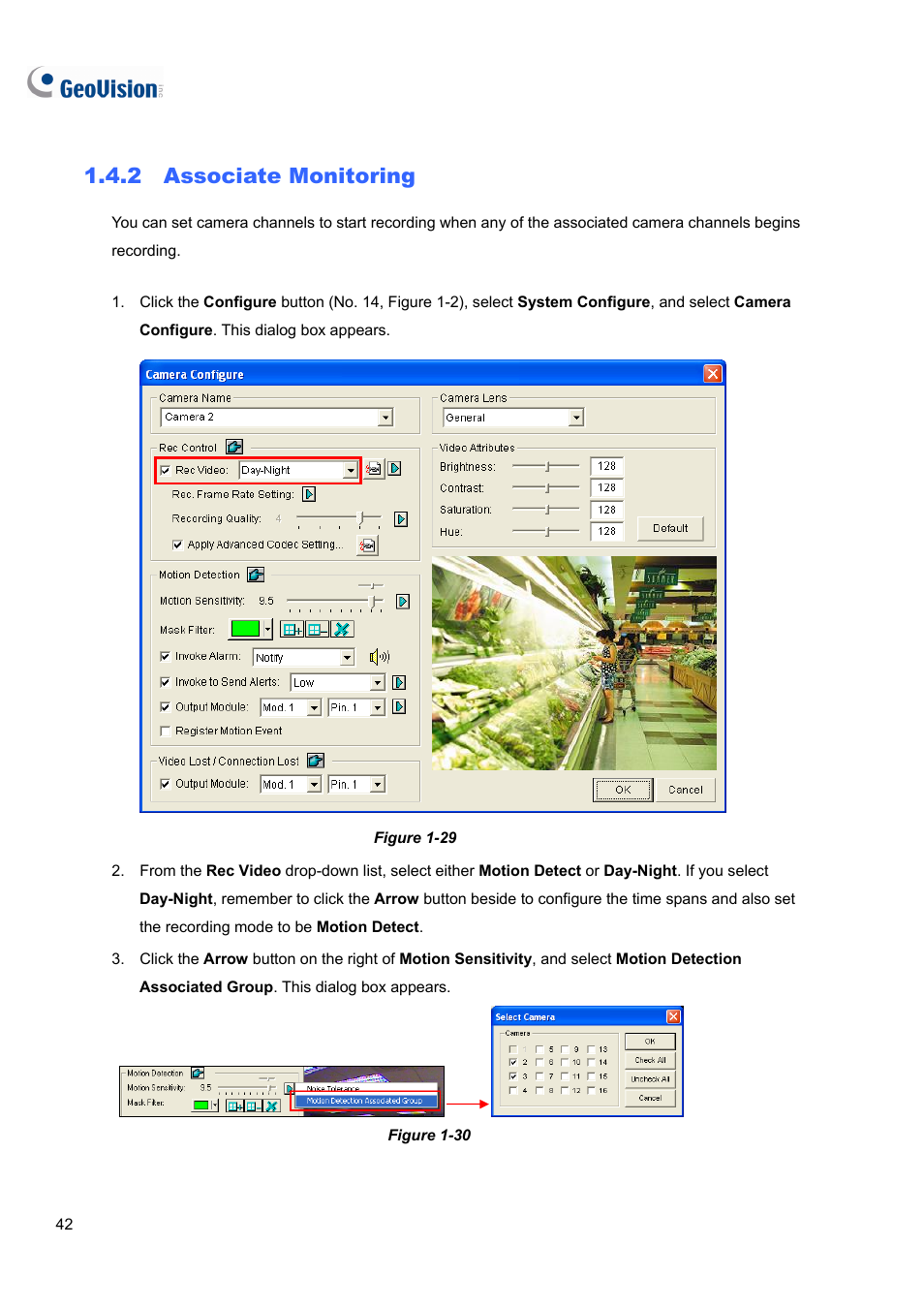 2 associate monitoring | CCTV Camera Pros Geovision 8.5 Multicam Digital Surveillance System User Manual | Page 60 / 664