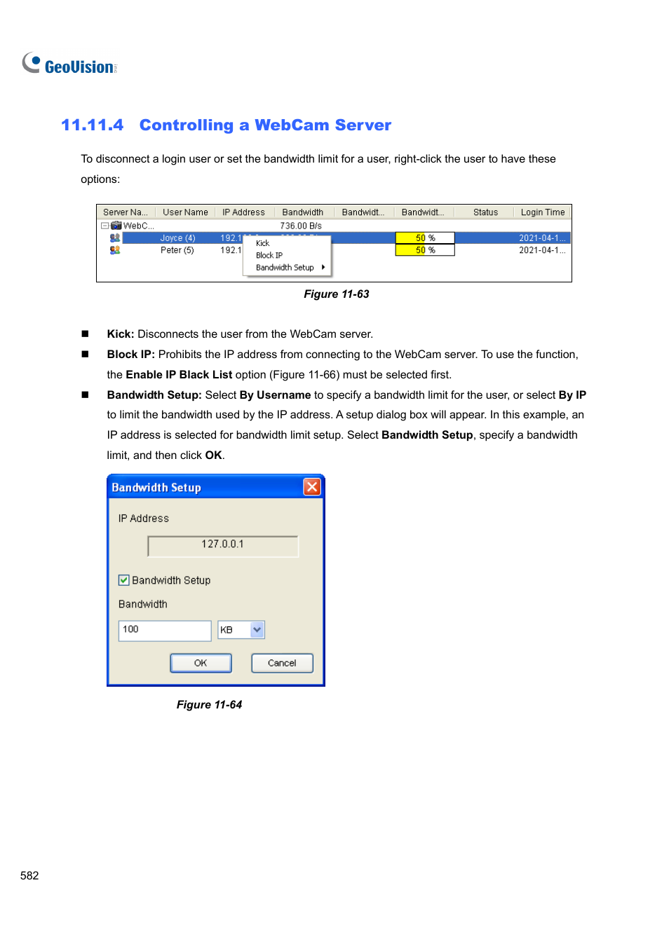4 controlling a webcam server, 4 controlling, A webcam server | CCTV Camera Pros Geovision 8.5 Multicam Digital Surveillance System User Manual | Page 600 / 664