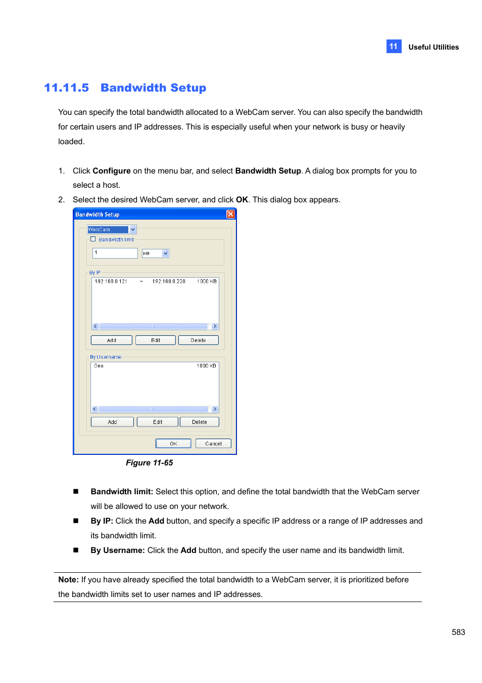 5 bandwidth setup, 5 bandwidth, Setup | CCTV Camera Pros Geovision 8.5 Multicam Digital Surveillance System User Manual | Page 601 / 664