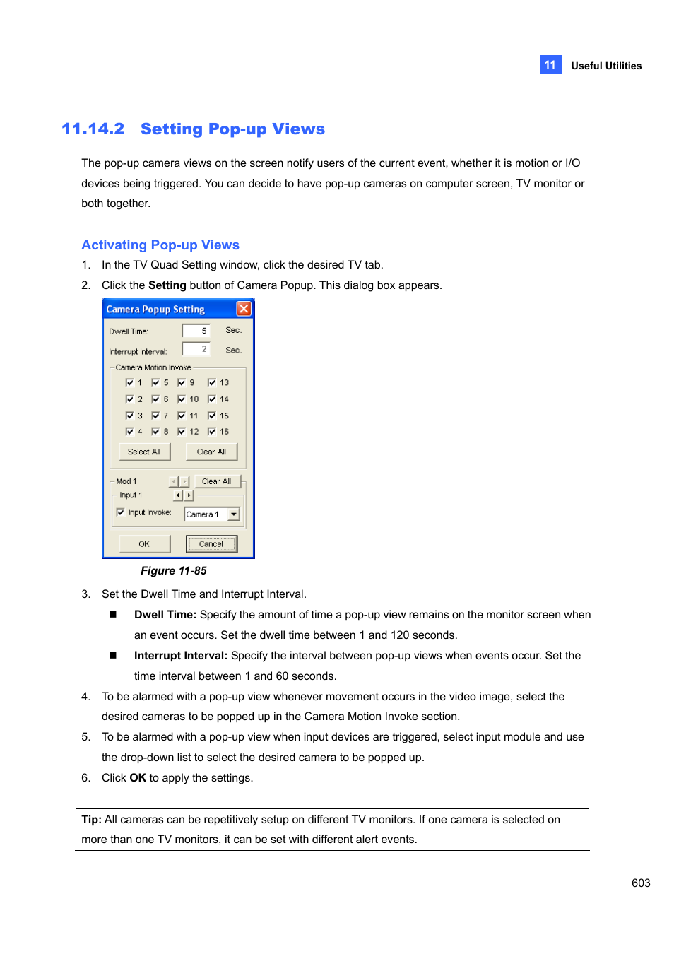 2 setting pop-up views, 2 setting, Pop-up views | CCTV Camera Pros Geovision 8.5 Multicam Digital Surveillance System User Manual | Page 621 / 664