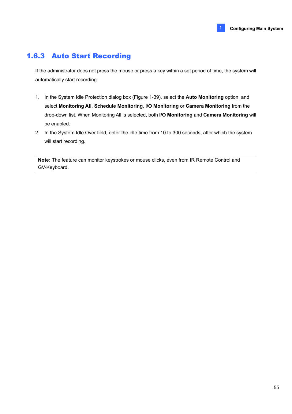 3 auto start recording, 3 auto, Start recording | CCTV Camera Pros Geovision 8.5 Multicam Digital Surveillance System User Manual | Page 73 / 664