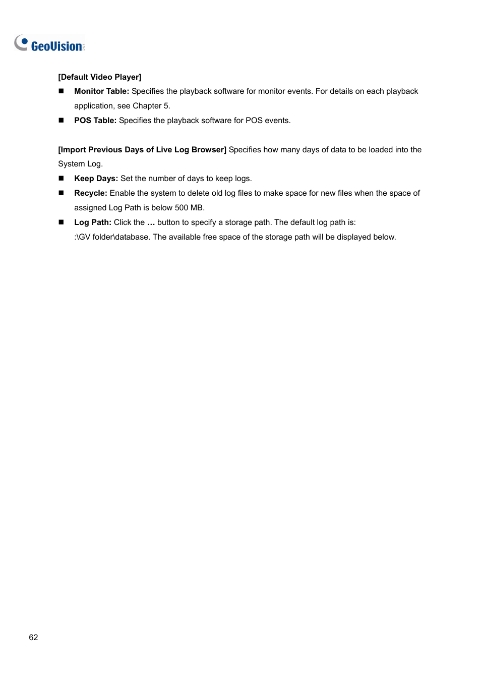 CCTV Camera Pros Geovision 8.5 Multicam Digital Surveillance System User Manual | Page 80 / 664