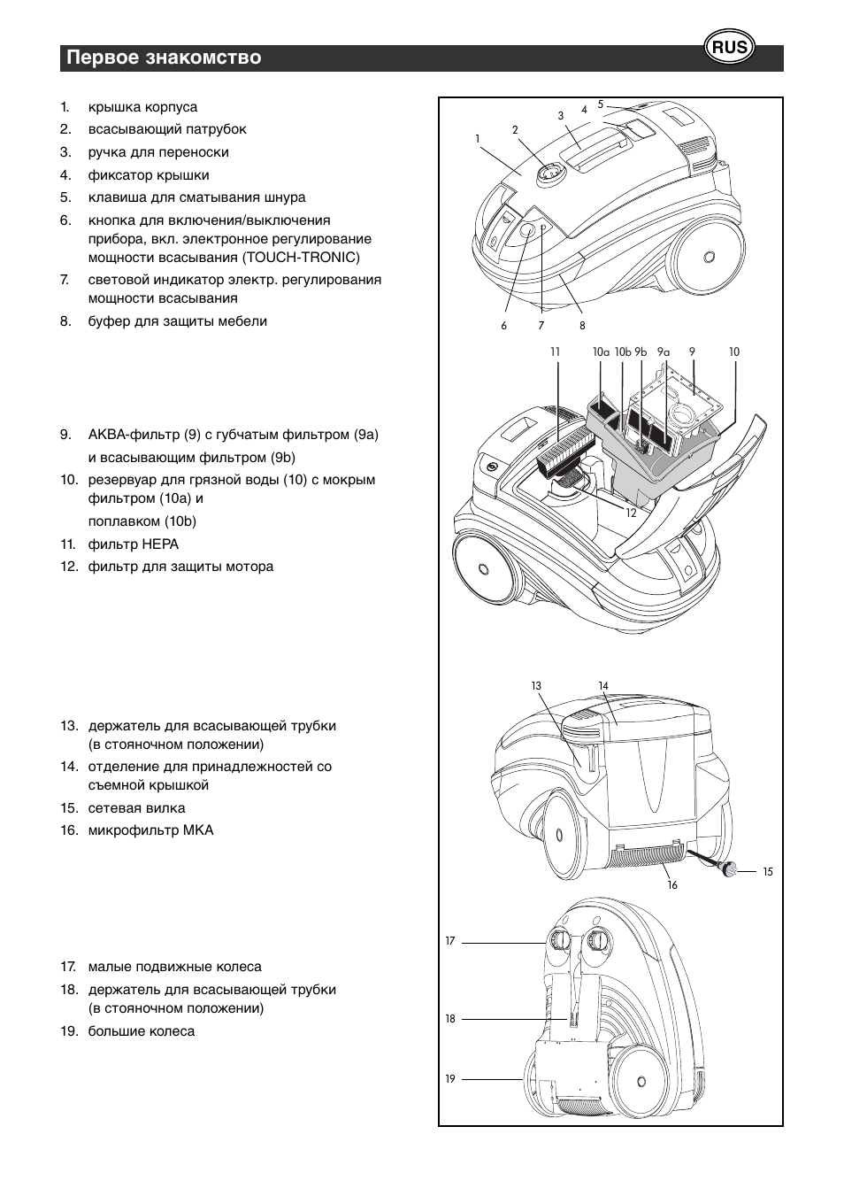 Первое знакомство | Thomas Genius Aquafilter User Manual | Page 42 / 48