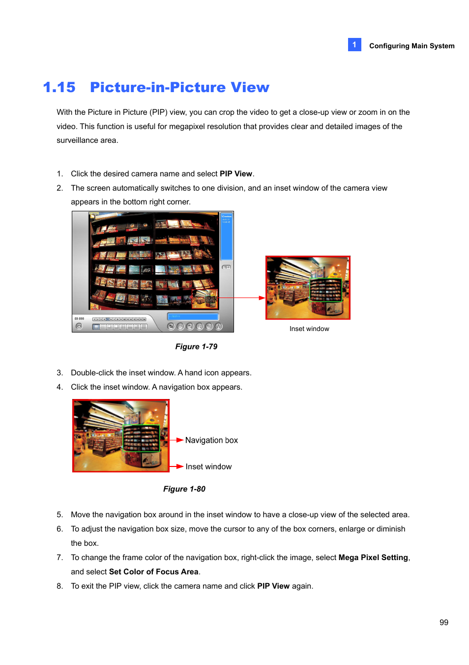 15 picture-in-picture view | CCTV Camera Pros Geovision 8.4 Multicam Digital Surveillance System User Manual | Page 115 / 648