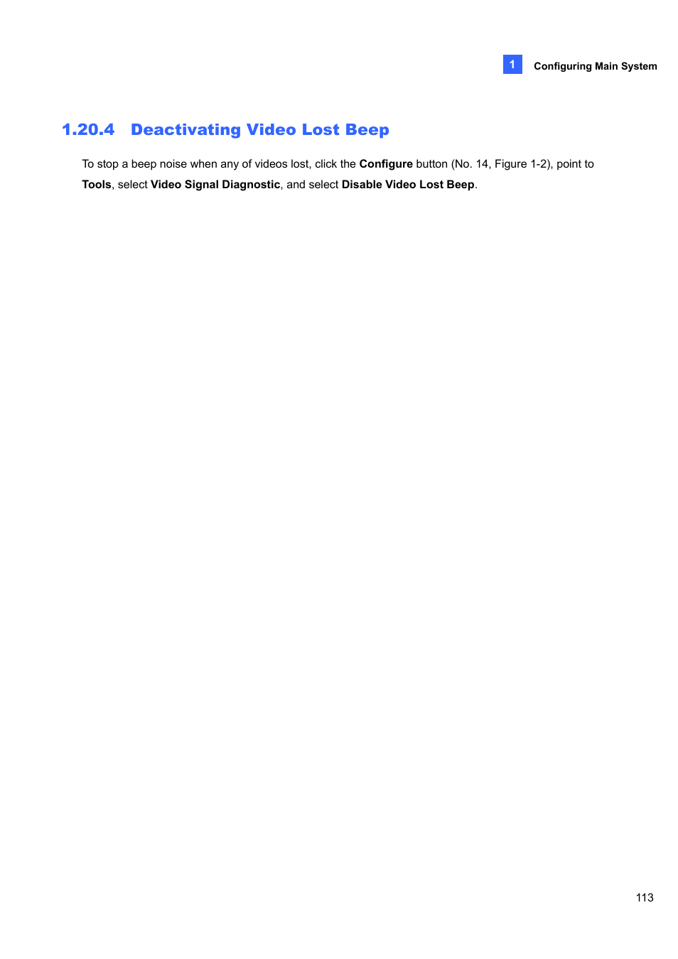 4 deactivating video lost beep | CCTV Camera Pros Geovision 8.4 Multicam Digital Surveillance System User Manual | Page 129 / 648
