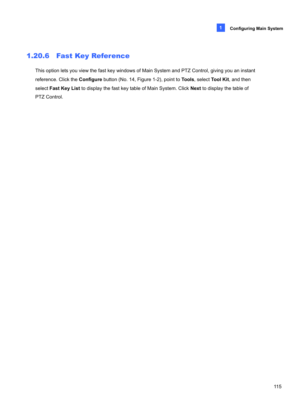 6 fast key reference | CCTV Camera Pros Geovision 8.4 Multicam Digital Surveillance System User Manual | Page 131 / 648