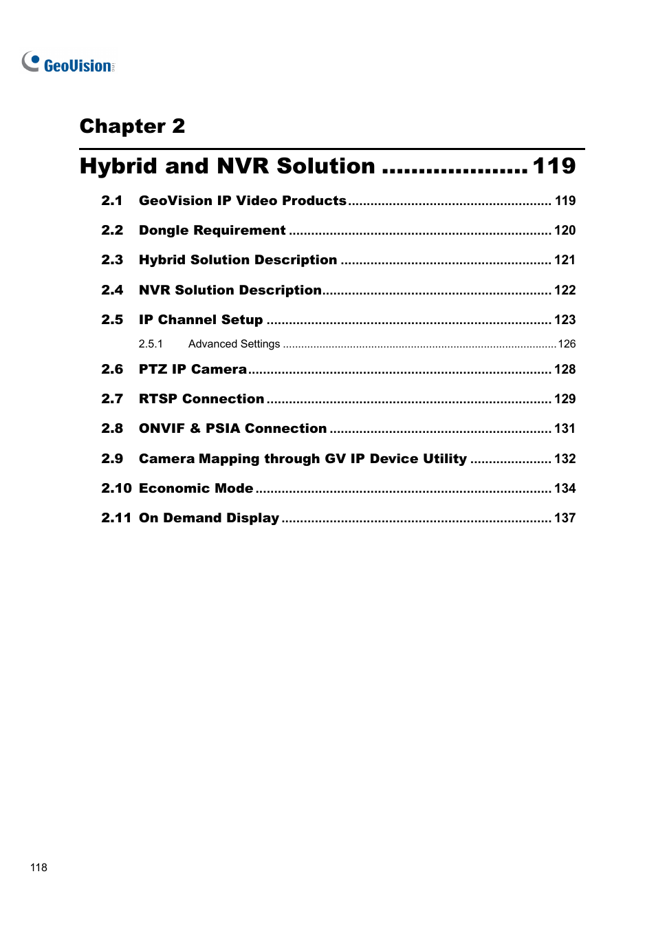 Hybrid and nvr solution, Chapter 2 | CCTV Camera Pros Geovision 8.4 Multicam Digital Surveillance System User Manual | Page 134 / 648