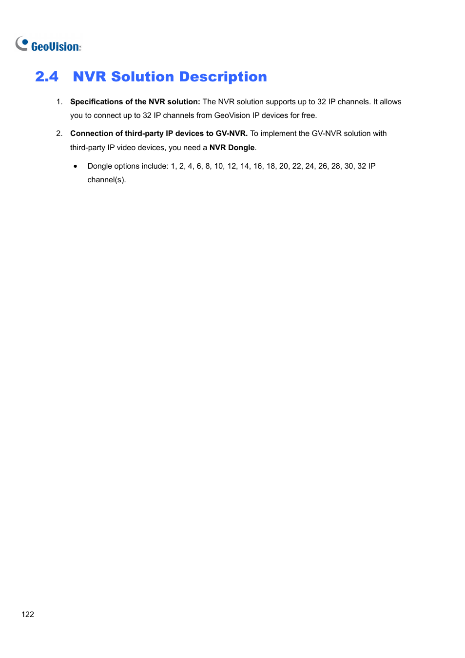 4 nvr solution description | CCTV Camera Pros Geovision 8.4 Multicam Digital Surveillance System User Manual | Page 138 / 648
