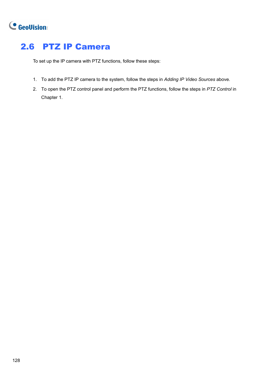 6 ptz ip camera | CCTV Camera Pros Geovision 8.4 Multicam Digital Surveillance System User Manual | Page 144 / 648