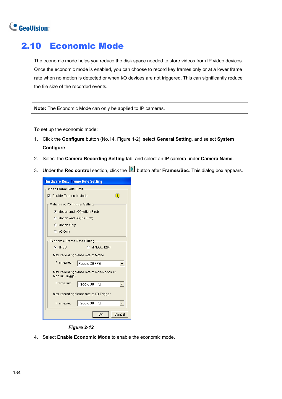 10 economic mode | CCTV Camera Pros Geovision 8.4 Multicam Digital Surveillance System User Manual | Page 150 / 648