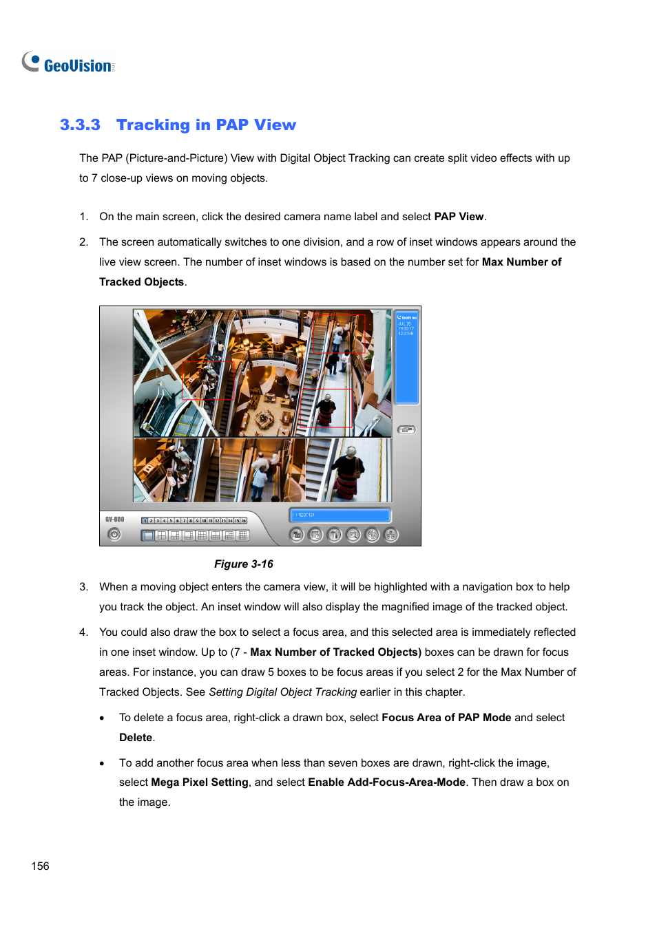 3 tracking in pap view, 3 tracking, In pap view | CCTV Camera Pros Geovision 8.4 Multicam Digital Surveillance System User Manual | Page 172 / 648