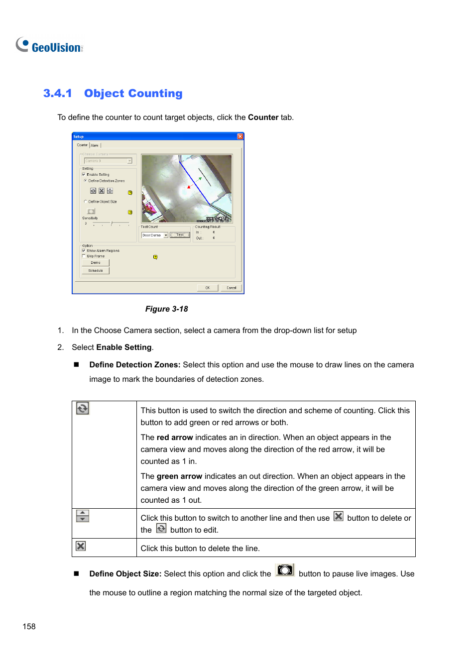 1 object counting | CCTV Camera Pros Geovision 8.4 Multicam Digital Surveillance System User Manual | Page 174 / 648