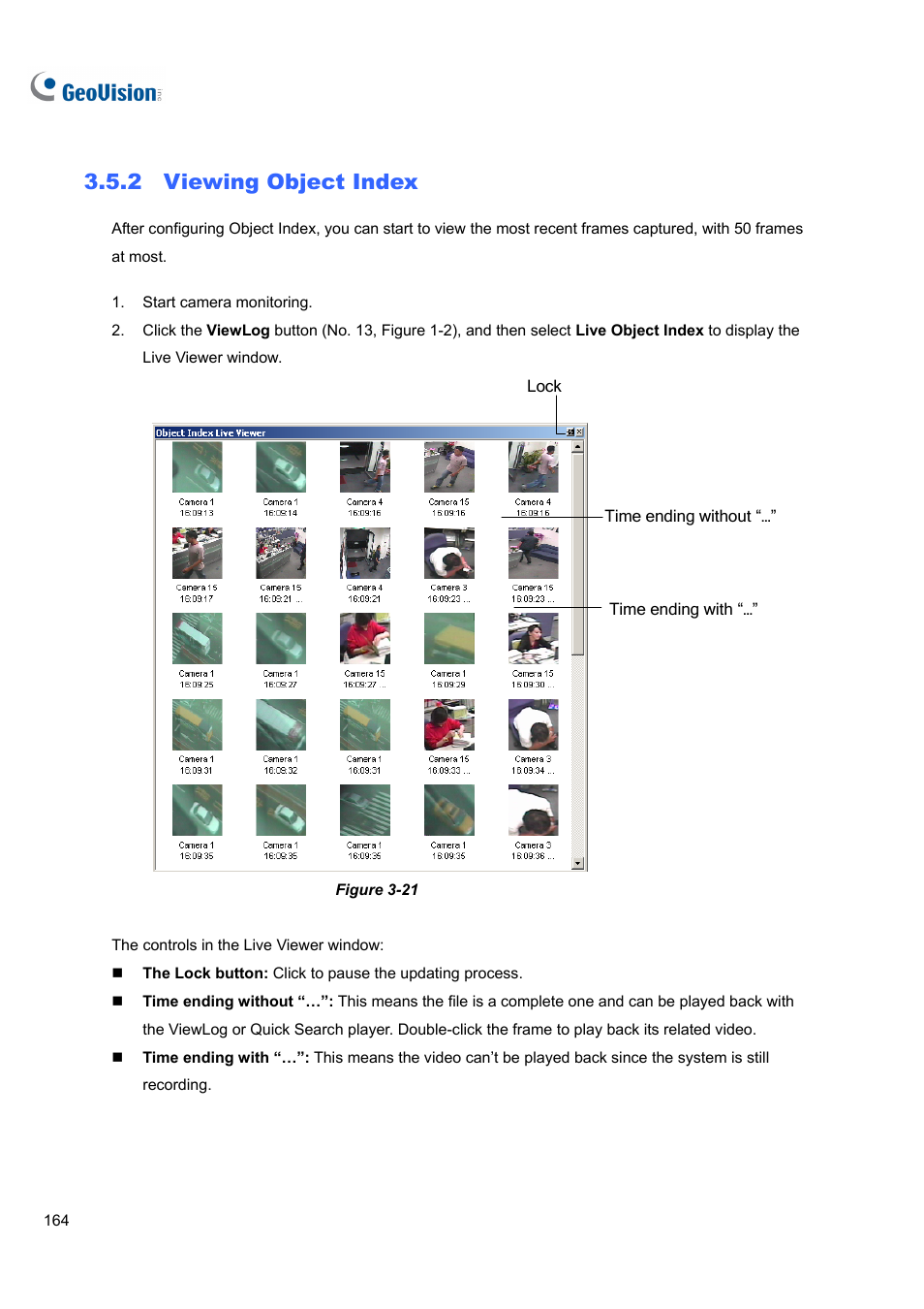 2 viewing object index, 2 viewing, Object index | CCTV Camera Pros Geovision 8.4 Multicam Digital Surveillance System User Manual | Page 180 / 648