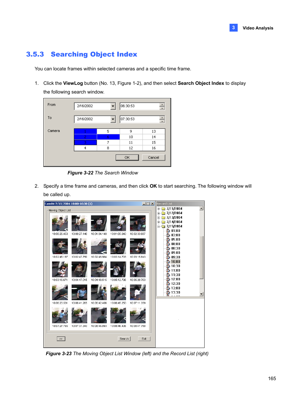 3 searching object index, 3 searching, Object index | CCTV Camera Pros Geovision 8.4 Multicam Digital Surveillance System User Manual | Page 181 / 648