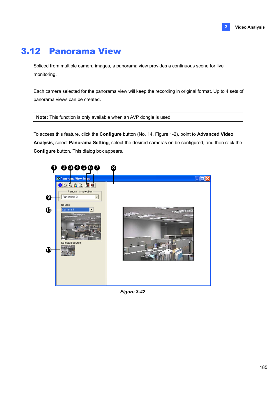 12 panorama view | CCTV Camera Pros Geovision 8.4 Multicam Digital Surveillance System User Manual | Page 201 / 648