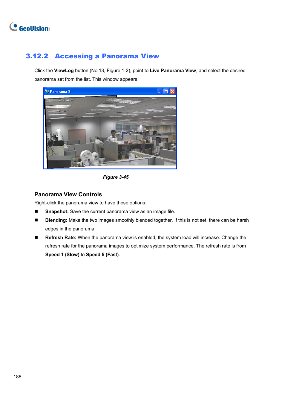 2 accessing a panorama view | CCTV Camera Pros Geovision 8.4 Multicam Digital Surveillance System User Manual | Page 204 / 648