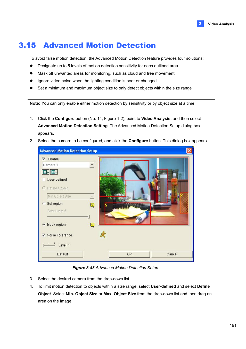 15 advanced motion detection | CCTV Camera Pros Geovision 8.4 Multicam Digital Surveillance System User Manual | Page 207 / 648