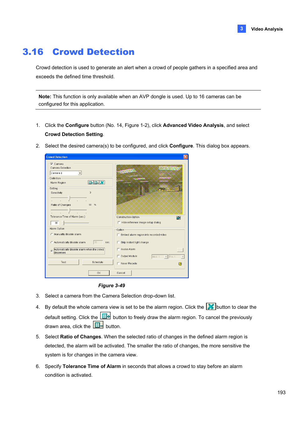 16 crowd detection | CCTV Camera Pros Geovision 8.4 Multicam Digital Surveillance System User Manual | Page 209 / 648