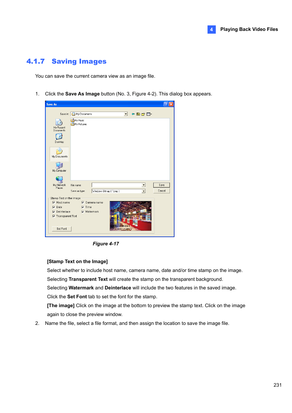 7 saving images | CCTV Camera Pros Geovision 8.4 Multicam Digital Surveillance System User Manual | Page 247 / 648