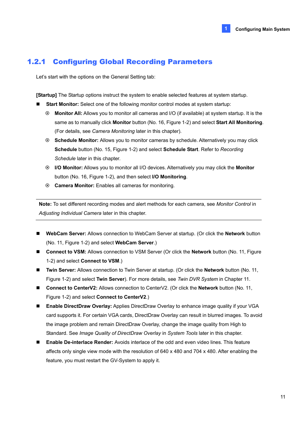 1 configuring global recording parameters | CCTV Camera Pros Geovision 8.4 Multicam Digital Surveillance System User Manual | Page 27 / 648