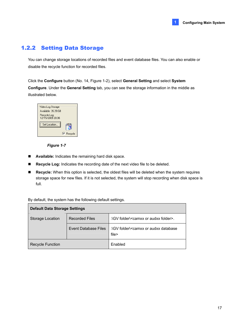 2 setting data storage | CCTV Camera Pros Geovision 8.4 Multicam Digital Surveillance System User Manual | Page 33 / 648