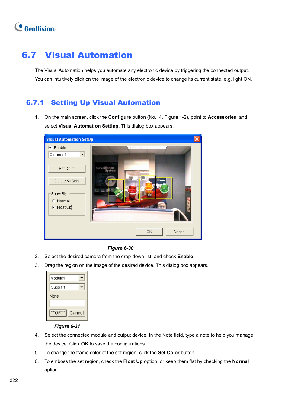 7 visual automation, 1 setting up visual automation, 7 visual | Automation | CCTV Camera Pros Geovision 8.4 Multicam Digital Surveillance System User Manual | Page 338 / 648