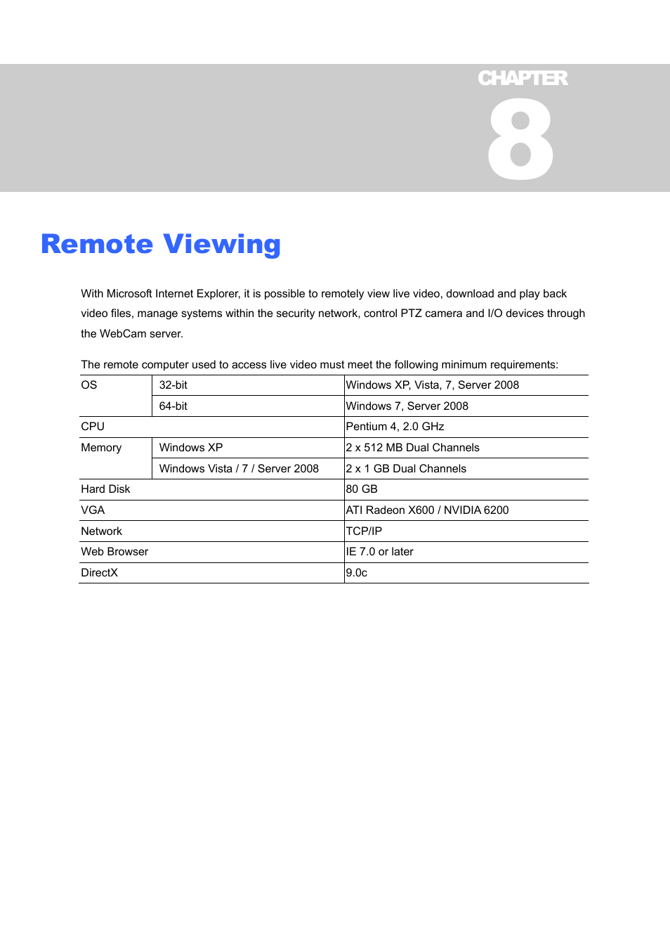 Remote viewing | CCTV Camera Pros Geovision 8.4 Multicam Digital Surveillance System User Manual | Page 370 / 648