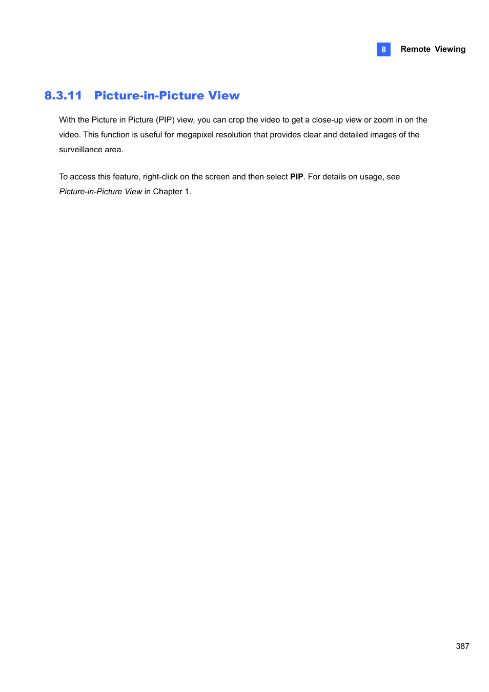11 picture-in-picture view | CCTV Camera Pros Geovision 8.4 Multicam Digital Surveillance System User Manual | Page 403 / 648