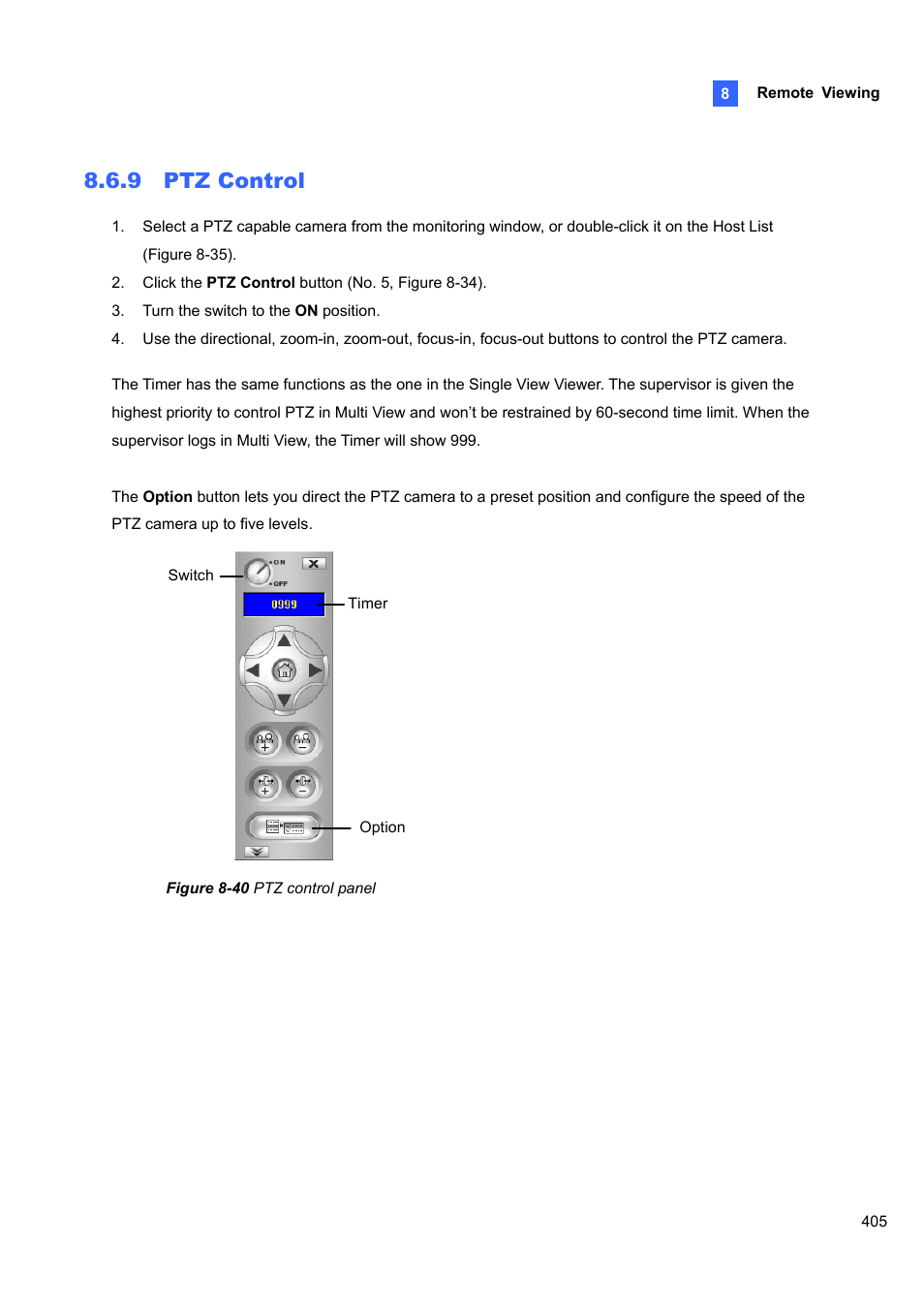 9 ptz control, 9 ptz, Control | CCTV Camera Pros Geovision 8.4 Multicam Digital Surveillance System User Manual | Page 421 / 648