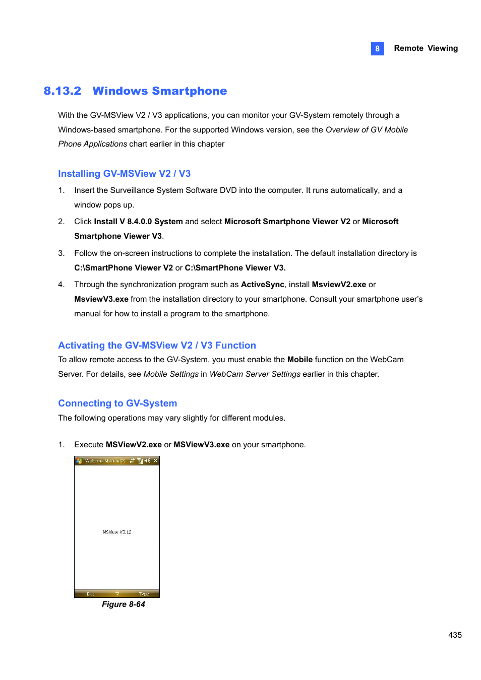 2 windows smartphone | CCTV Camera Pros Geovision 8.4 Multicam Digital Surveillance System User Manual | Page 451 / 648