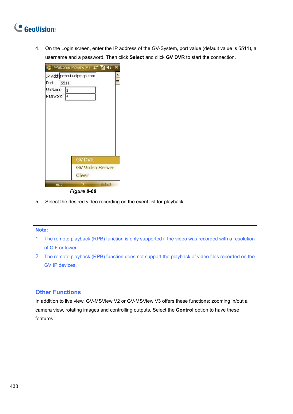 CCTV Camera Pros Geovision 8.4 Multicam Digital Surveillance System User Manual | Page 454 / 648