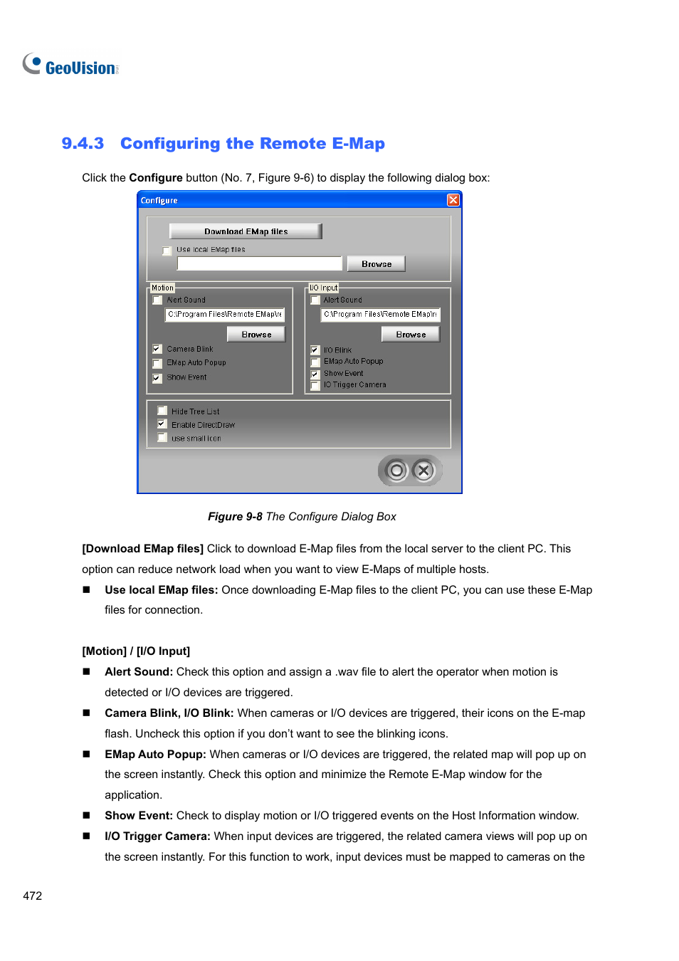 3 configuring the remote e-map, 3 configuring, The remote e-map | CCTV Camera Pros Geovision 8.4 Multicam Digital Surveillance System User Manual | Page 488 / 648