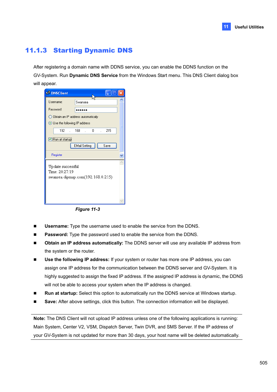 3 starting dynamic dns | CCTV Camera Pros Geovision 8.4 Multicam Digital Surveillance System User Manual | Page 521 / 648
