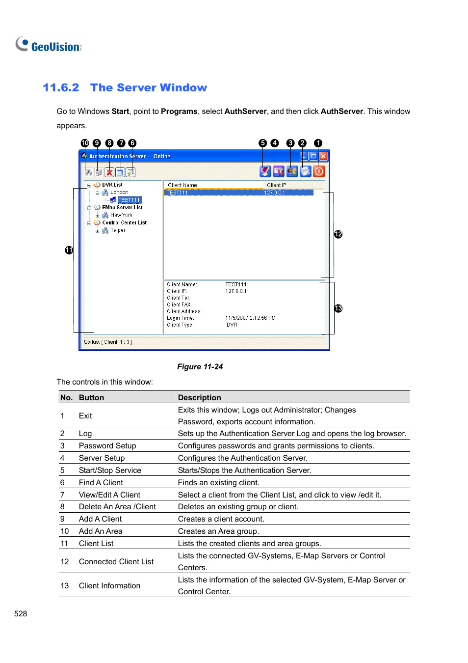 2 the server window | CCTV Camera Pros Geovision 8.4 Multicam Digital Surveillance System User Manual | Page 544 / 648