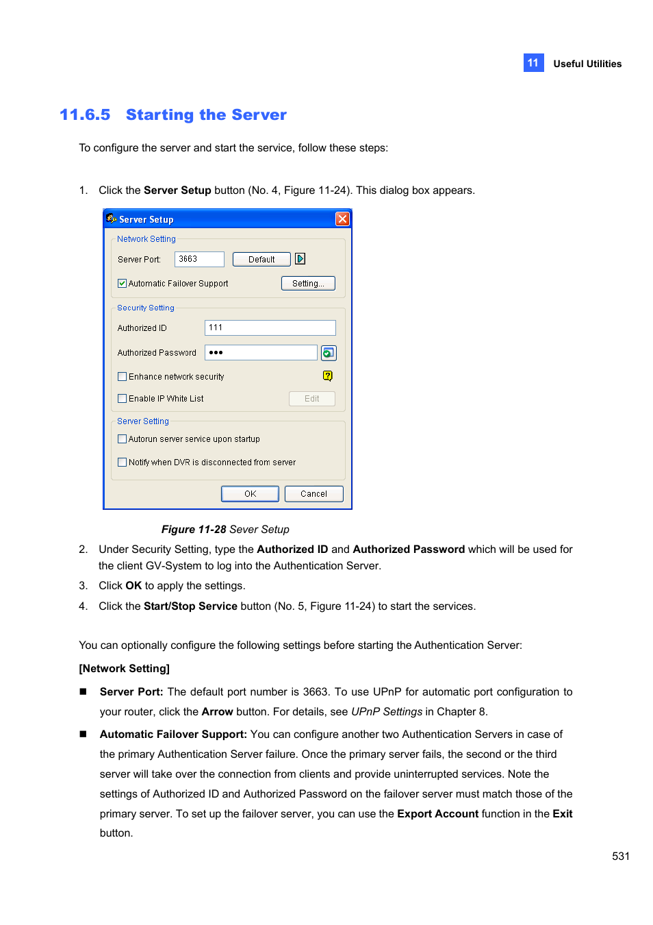 5 starting the server | CCTV Camera Pros Geovision 8.4 Multicam Digital Surveillance System User Manual | Page 547 / 648