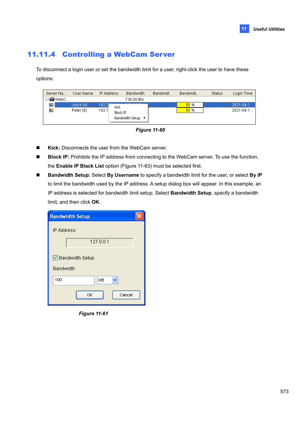 4 controlling a webcam server | CCTV Camera Pros Geovision 8.4 Multicam Digital Surveillance System User Manual | Page 589 / 648