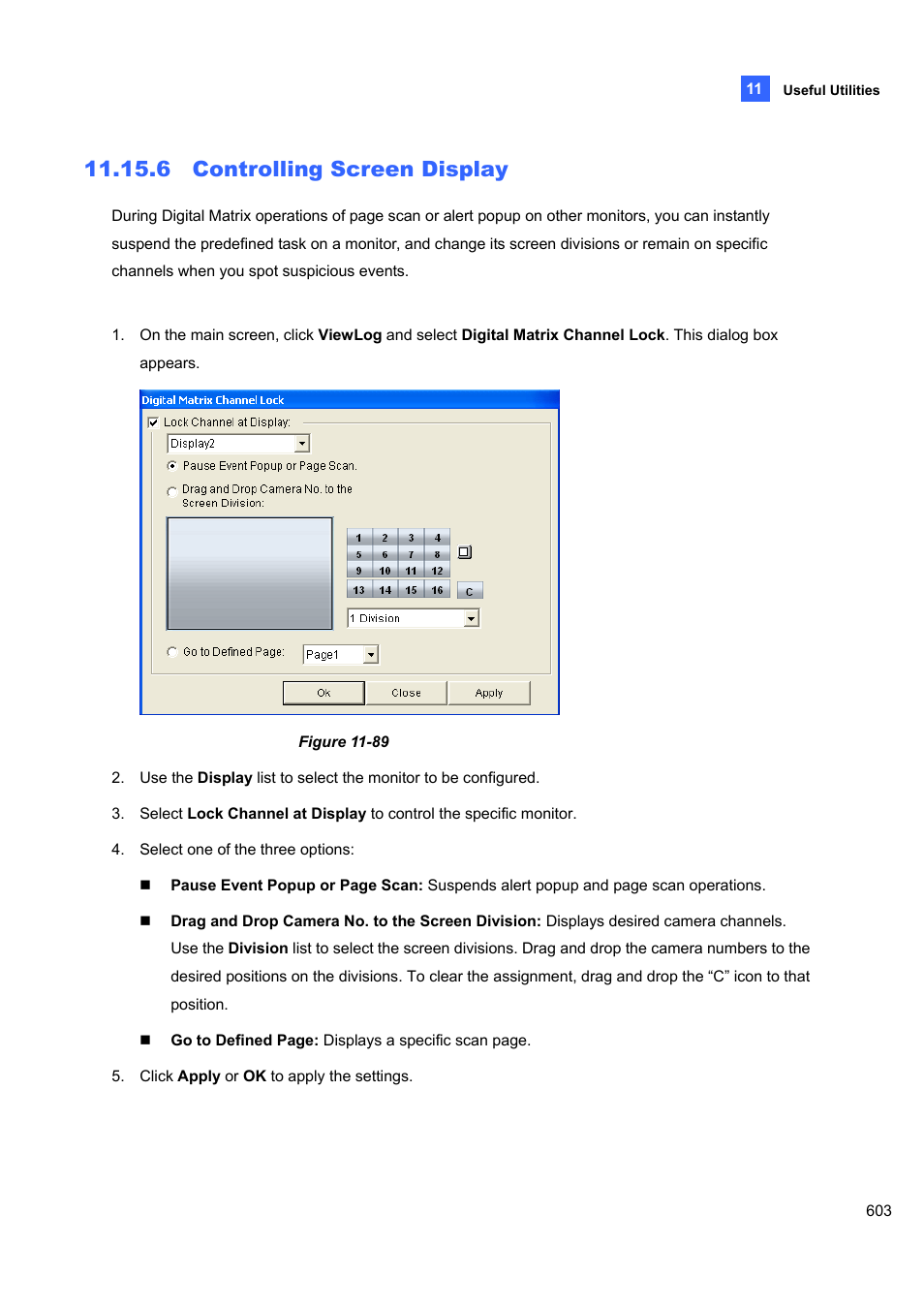 6 controlling screen display | CCTV Camera Pros Geovision 8.4 Multicam Digital Surveillance System User Manual | Page 619 / 648
